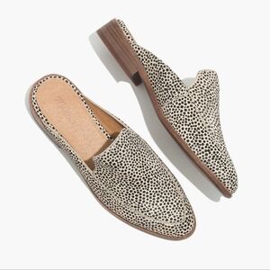 Madewell The Frances Loafer Mule in Spotted Calf Fur Women's Slides